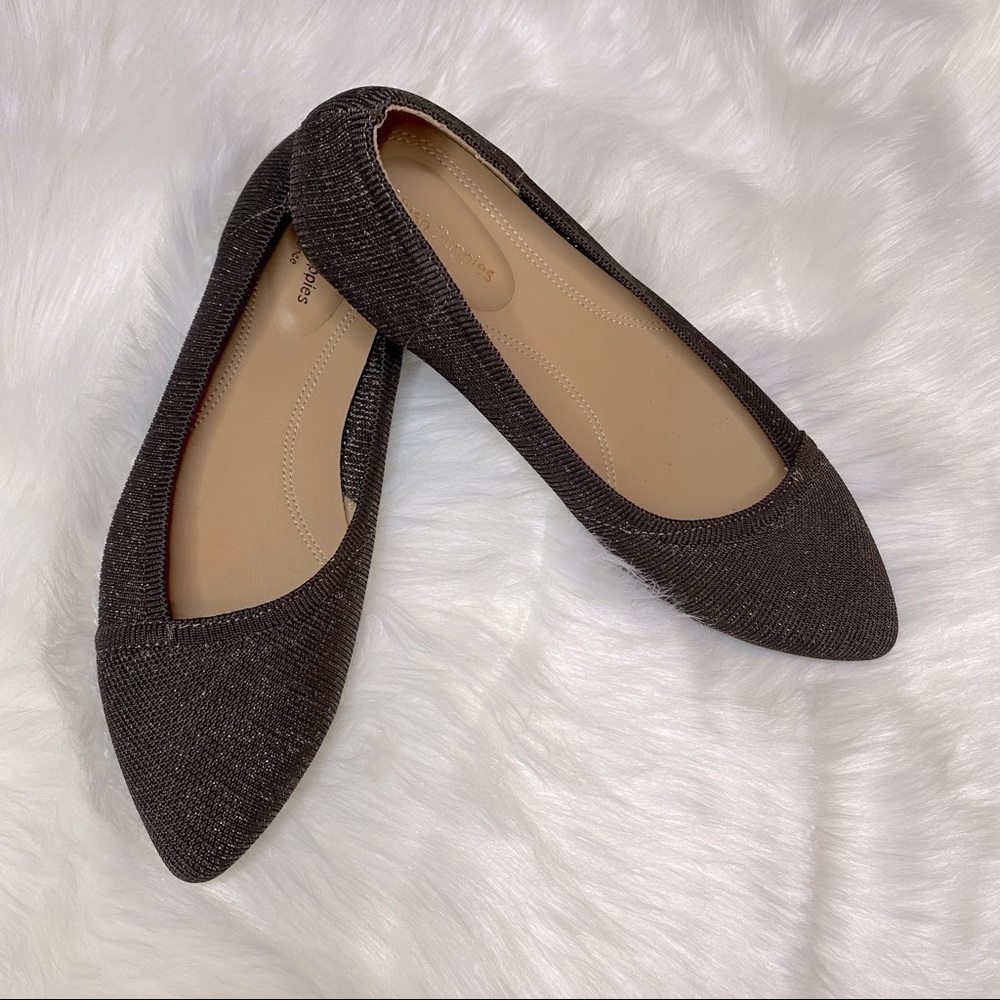 Hush Puppies Sadie Knit Flat in Brown